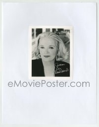 5y353 GENA ROWLANDS signed 4x5 photo '80s great head & shoulders portrait of the leading lady!