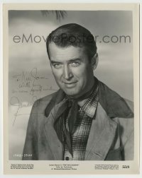 5y373 JAMES STEWART signed 8x10 still '55 head & shoulders cowboy portrait from The Far Country!