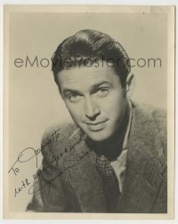 5y375 JAMES STEWART signed deluxe 8x10 still '30s young head & shoulders portrait of the star!