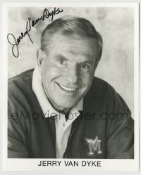 5y383 JERRY VAN DYKE signed 8x10 publicity still '90s great head & shoulders portrait smiling big!