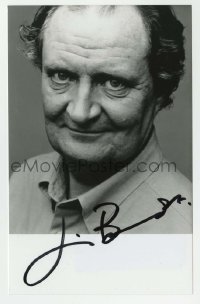 5y385 JIM BROADBENT signed 3.5x5.5 publicity still '00s great close up of the English actor!