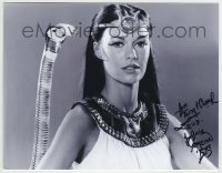 5y195 JOANNA CAMERON signed 8.5x11 REPRO still '90s as the sexy goddess superhero from TV's Isis!