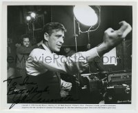 5y396 JOHN CASSAVETES signed 8.25x10 still '70 great candid image when he was directing Husbands!