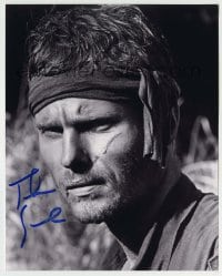 5y789 JOHN SAVAGE signed 8x10 REPRO still '90s best close portrait w/headband from The Deer Hunter!