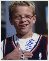 5y646 JONATHAN LIPNICKI signed color 8x10 REPRO still '00s the Jerry Maguire kid in NBA jersey!