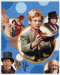 5y659 MARK LESTER signed color 8x10 REPRO still '90s great cast montage starring in Oliver!