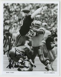 5y422 MARK TUINEI signed 8x10 publicity still '90s the Dallas Cowboys offensive tackle NFL star!