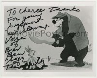 5y839 NICK STEWART signed 8x10 REPRO still '80s the voice of Br'er Bear in Song of the South!