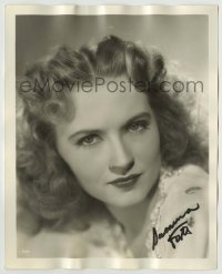 5y462 SUSANNA FOSTER signed deluxe 8x10 still '40s head & shoulders portrait of the pretty singer!
