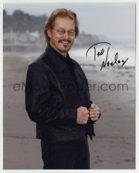 5y703 TED NEELEY signed color 8x10 REPRO still '90s great smiling portrait standing on the beach!