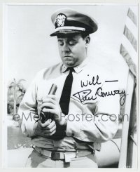 5y870 TIM CONWAY signed 8x10 REPRO still '90s as Ensign Parker inspecting gun from McHale's Navy!