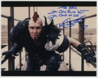 5y712 VERNON WELLS signed color 8x10 REPRO still '95 he was Wez in Mad Max 2: The Road Warrior!