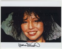 5y713 YVONNE ELLIMAN signed color 8x10 REPRO still '00s super close up of the Broadway actress!
