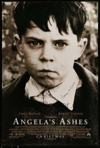 5y219 ANGELA'S ASHES signed advance 1sh '99 by author Frank McCourt, directed by Alan Parker!