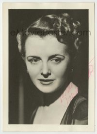 5y423 MARY ASTOR signed deluxe 5x7 still '40s head & shoulders portrait of the leading lady!