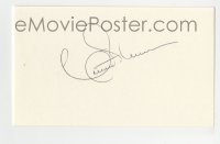5y548 CONNIE STEVENS signed 3x5 index card '80s includes a repro still it can be framed with!