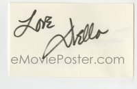5y552 DELLA REESE signed 3x5 index card '80s includes a repro still it can be framed with!