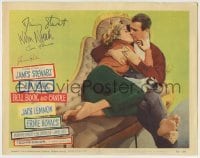 5y083 BELL, BOOK & CANDLE signed LC #5 '58 by James Stewart, Kim Novak, Jack Lemmon AND Janice Rule