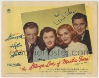 5y106 STRANGE LOVE OF MARTHA IVERS signed LC #1 '46 by Lizabeth Scott, who's w/ Stanwyck & stars!