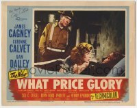 5y111 WHAT PRICE GLORY signed LC #4 '52 by Corinne Calvet, who's helping sick James Cagney in bed!