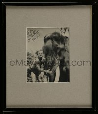 5y519 JOCK MAHONEY signed 4x5 photo in 8x9 frame! '80s ready to hang on the wall!