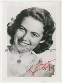 5y518 VANESSA BROWN signed 5x7 photo '49 smiling portrait of the young Hollywood actress!