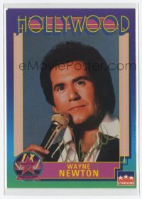 5y527 WAYNE NEWTON signed 3x4 trading card #208 '91 great portrait of the Las Vegas performer!