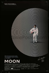5y242 MOON signed 1sh '09 by director Duncan Jones, great image of lonely Sam Rockwell!
