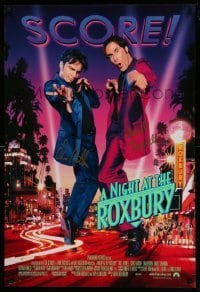 5y247 NIGHT AT THE ROXBURY signed 1sh '98 by BOTH Will Ferrell AND Chris Kattan, from SNL skit!