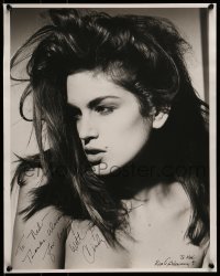 5y211 CINDY CRAWFORD signed 16x20 still '91 topless close up of the sexy supermodel!