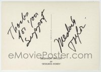 5y508 MESHACH TAYLOR signed 4x6 postcard '90s great portrait of the Designing Women actor!