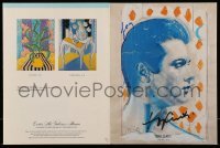 5y056 TONY CURTIS signed promo brochure '02 promoting his art at Center Art Galleries in Hawaii!