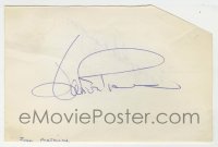 5y536 JOAN FONTAINE/MARGE CHAMPION signed 4x6 cut album page '70s it can be framed with a repro!