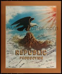 5y202 STARS OF REPUBLIC PICTURES signed limited edition 26x31 poster '77 by TWENTY EIGHT stars!