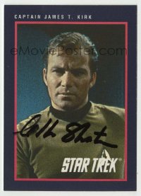 5y528 WILLIAM SHATNER signed trading card '91 he was Captain James T. Kirk in TV's Star Trek!