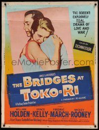 5z399 BRIDGES AT TOKO-RI 30x40 R59 Grace Kelly, William Holden, Korean War, by James Michener!