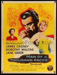 5z449 MAN OF A THOUSAND FACES style Z 30x40 '57 James Cagney as Lon Chaney Sr. by Reynold Brown!