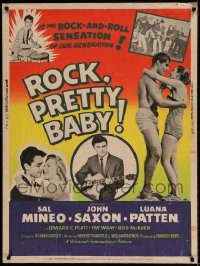 5z482 ROCK PRETTY BABY 30x40 '57 Sal Mineo, it's the rock 'n roll sensation of our generation!