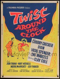 5z503 TWIST AROUND THE CLOCK 30x40 '62 Chubby Checker in the first full-length Twist movie!