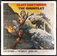 5z010 GAUNTLET int'l 6sh '77 great art of Clint Eastwood & Sondra Locke by Frank Frazetta!