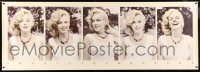 5z194 MARILYN MONROE 26x74 commercial poster '91 five portraits of the sexy movie legend!