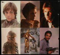5z204 EMPIRE STRIKES BACK 34x38 special '80 heroes Luke, Leia, Han, Chewbacca, Lando, R2, 3PO!