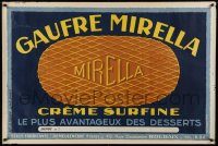 5z344 GAUFRE MIRELLA CREME SURFINE 32x47 French advertising poster '30s Roubaix wafer art!