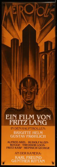 5z214 METROPOLIS 20x62 German special '00s cool art from the French re-release poster!