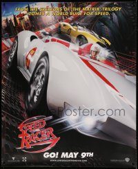 5z218 SPEED RACER 47x57 special '08 Emile Hirsch in the title role, cool race car image!
