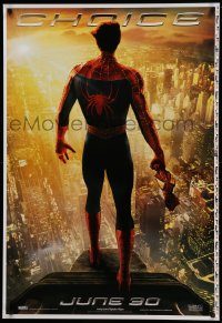 5z354 SPIDER-MAN 2 printer's test teaser 1sh '04 image of Tobey Maguire in the title role, Choice!