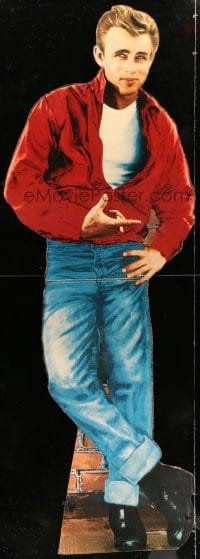 5z138 JAMES DEAN standee '80s classic posed image from Rebel Without a Cause!