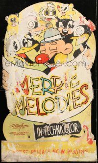 5z140 MERRIE MELODIES standee '30s great cartoon images of different characters!