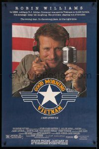 5z361 GOOD MORNING VIETNAM half subway '87 military radio DJ Robin Williams, Barry Levinson!