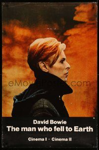 5z364 MAN WHO FELL TO EARTH half subway '76 Nicolas Roeg, color image of alien David Bowie!